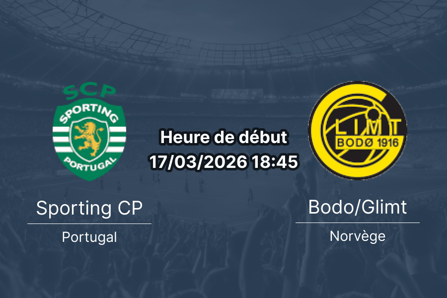 Pronostic Sporting CP vs Bodo/Glimt - Huitième de finale retour UEFA Champions League - 17 mars 2026 - Estadio José Alvalade Lisbonne - Analyse tactique et cotes