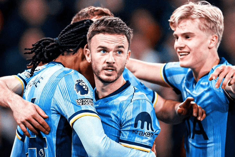 James Maddison entraînement extérieur Tottenham reprise LCA mars 2026