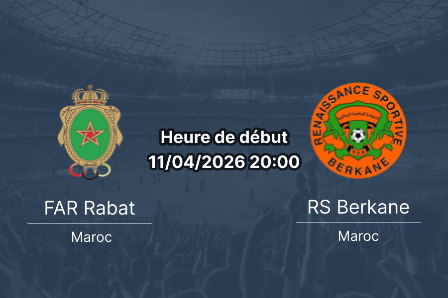 Pronostic AS FAR Rabat vs Renaissance Sportive de Berkane - Demi-finale aller CAF Champions League 11 avril 2026 - Stade Prince Moulay Abdallah Rabat - Analyse et cotes par Jean-Pierre Mwamba sur 1xBet APK RDC