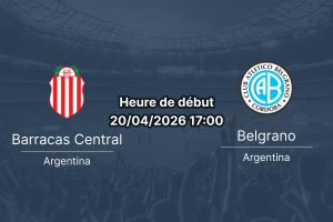 Pronostic Barracas Central – Belgrano : choc de c au Torneo Apertura