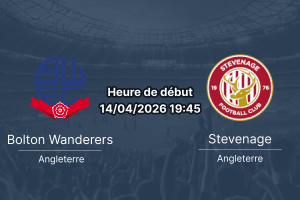Pronostic Bolton Wanderers vs Stevenage League One 14 avril 2026 Toughsheet Community Stadium – analyse cotes playoffs