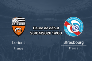 Pronostic FC Lorient vs RC Strasbourg – Ligue 1 journée 31, 26 avril 2026 – Analyse, cotes et ставки sur 1xbetapkrdc.com