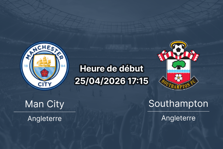 Pronostic Manchester City vs Southampton demi-finale FA Cup 2026 à Wembley – analyse statistique et cotes le 25 avril