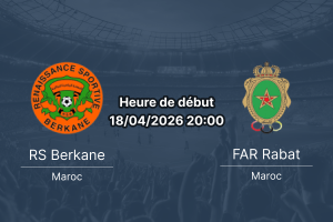 Pronostic RS Berkane vs AS FAR Rabat – Demi-finale retour CAF Champions League 2026 – 18 avril 2026 Stade Municipal de Berkane Maroc