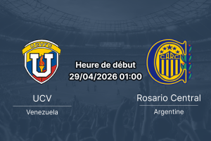 Pronostic Universidad Central de Venezuela vs Rosario Central – Copa Libertadores 2026 Groupe H, 29 avril 2026, Estadio Olímpico de Caracas — analyse et paris par Jean-Pierre Mwamba sur 1xbetapkrdc.com