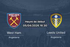 Pronostic West Ham United vs Leeds United FA Cup quart de finale 5 avril 2026 London Stadium 1xbetapkrdc