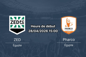 Pronostic ZED FC vs Pharco FC – Egyptian Premier League 28 avril 2026 – Cairo International Stadium Le Caire Egypte – Analyse, cotes et paris sur 1xbetapkrdc.com