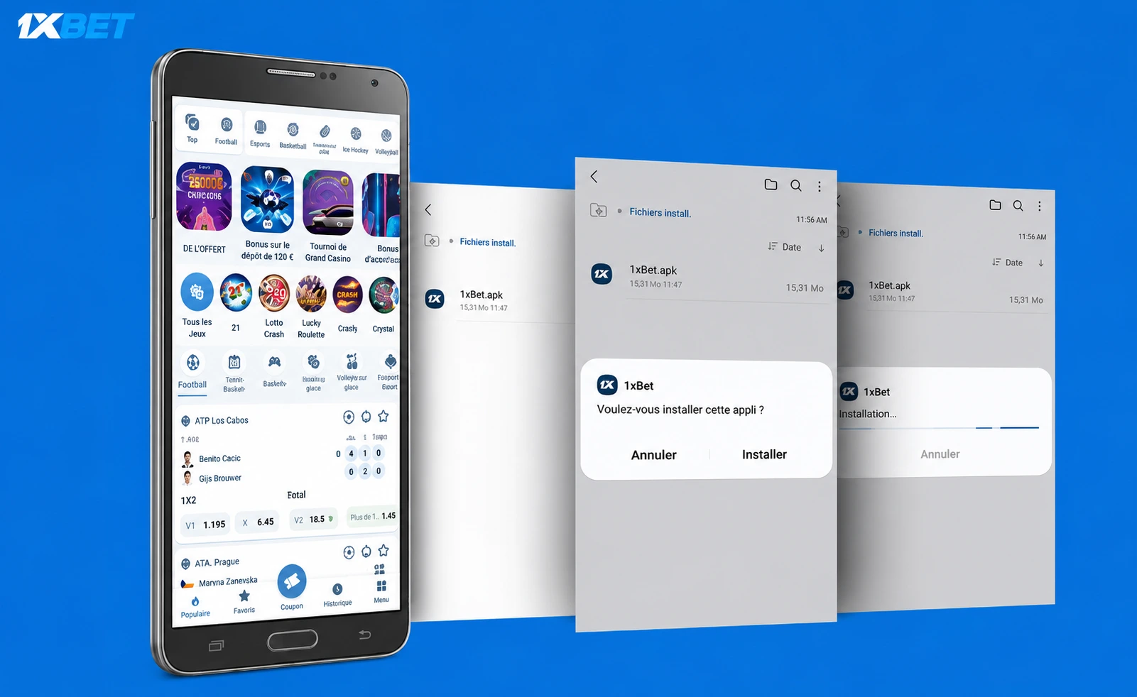 Télécharger et installer 1xBet APK sur Android