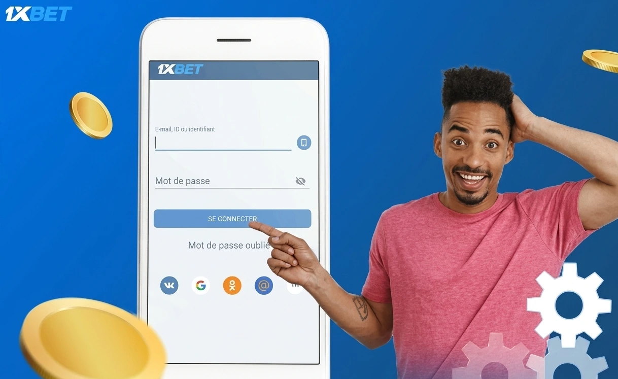 Connexion 1xBet RDC depuis l'application mobile