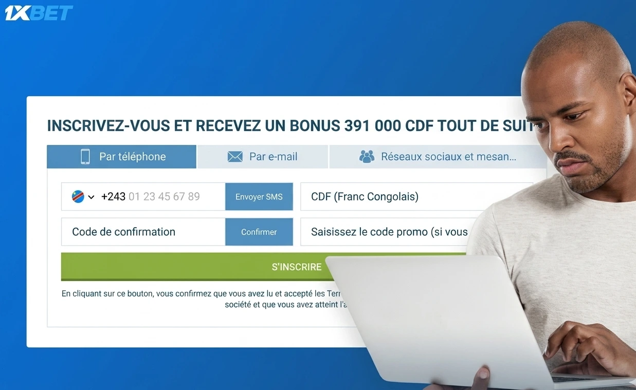 Inscription 1xBet RDC apk