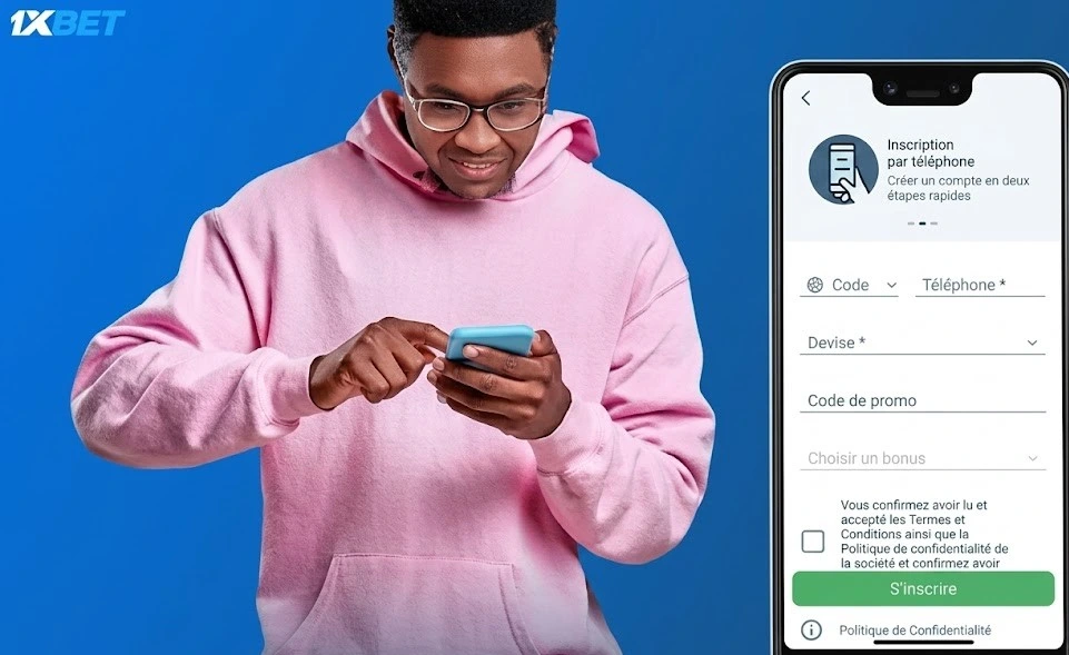 Méthodes d'inscription sur l'application 1xBet RDC