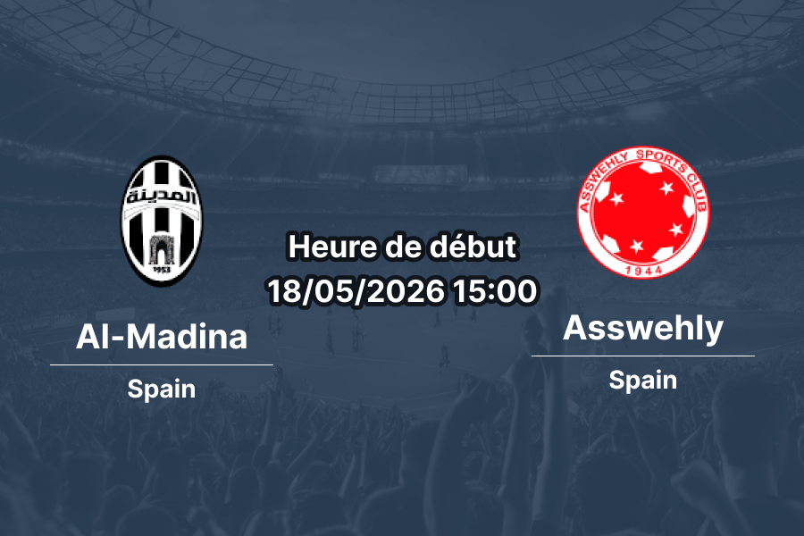 Pronostic Al-Madina Asswehly au Stade Olympic Az Zawiyah, Libyan Premier League playoffs Groupe 1 18 mai 2026