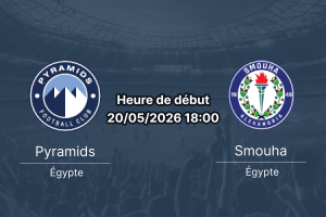 Pronostic Pyramids Smouha – 30 June Stadium Le Caire, Egyptian Premier League Championship Group 20 mai 2026