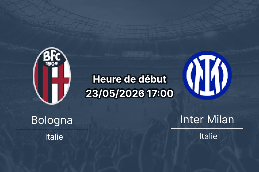 Pronostic Bologna Inter Milan – Stadio Renato Dall'Ara, Serie A Journée 38, 23 mai 2026
