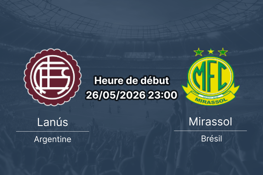 Pronostic Lanús Mirassol – Estadio Ciudad de Lanús Néstor Díaz Pérez, Copa Libertadores Groupe G, 26 mai 2026