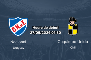 Pronostic Nacional Coquimbo Unido – Estadio Gran Parque Central, Copa Libertadores Groupe B, 27 mai 2026