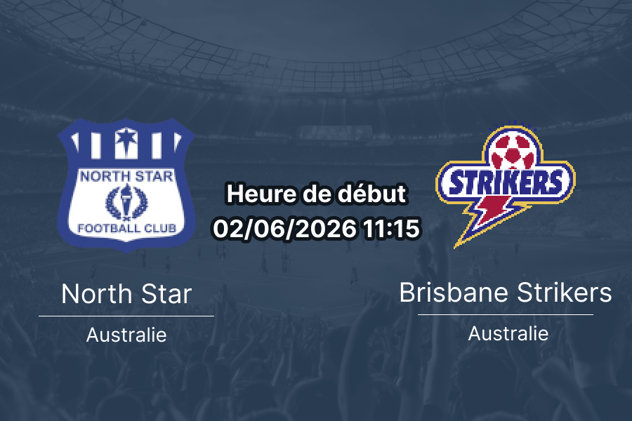 Pronostic North Star Brisbane Strikers – O'Callaghan Park, Football Queensland Premier League 1, Tour 13, 2 juin 2026