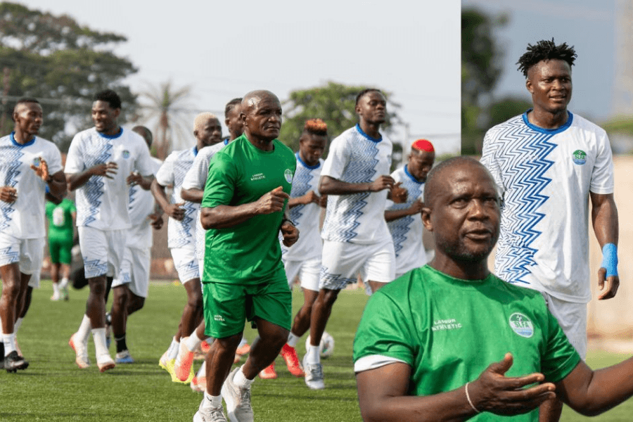John Keister entraîneur intérimaire Leone Stars avant Sierra Leone Liberia 6 juin 2026 au Southern Arena de Bo City — fenêtre FIFA juin