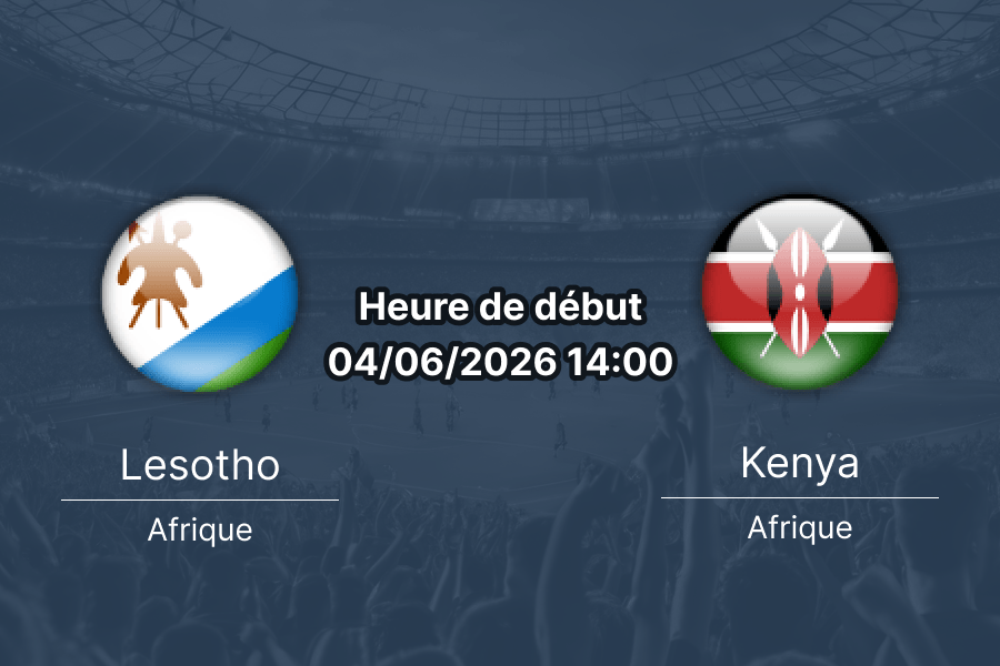 Pronostic Lesotho Kenya – Lucas Masterpieces Moripe Stadium, Pretoria, match amical international 4 juin 2026