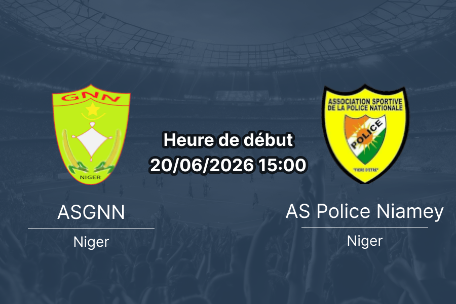 Pronostic ASGNN AS Police Niamey – Stade Municipal de Niamey, Niger Super Ligue Journée 30, samedi 20 juin 2026