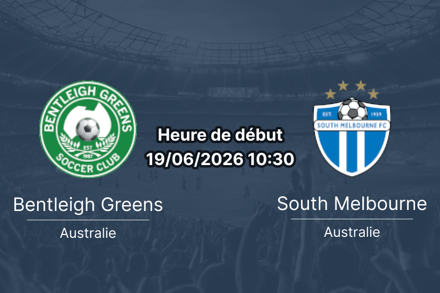 Pronostic Bentleigh Greens South Melbourne – Kingston Heath Soccer Complex, NPL Victoria Tour 17, 19 juin 2026