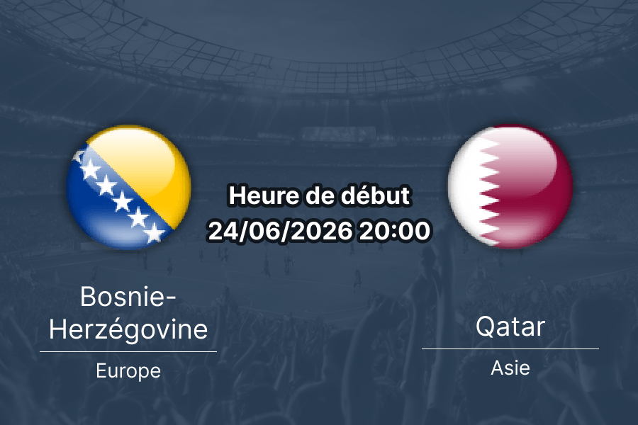 Pronostic Bosnie-Herzégovine Qatar – Lumen Field Seattle, Coupe du Monde 2026 Groupe B, 24 juin 2026