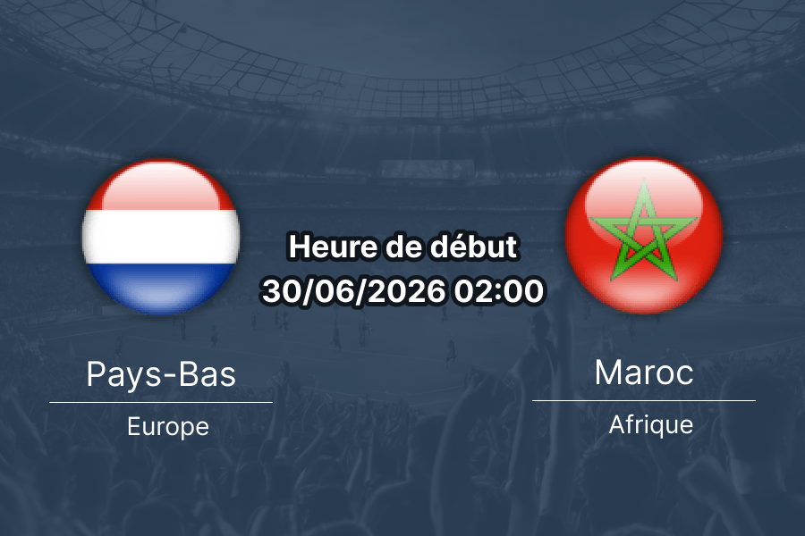 Pronostic Pays-Bas Maroc – Estadio BBVA de Monterrey, 1/32 de finale Coupe du Monde 2026, 30 juin 2026