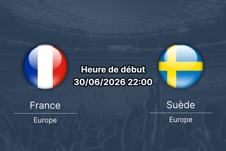 Pronostic France Suède – MetLife Stadium East Rutherford, Coupe du Monde 2026 1/16e de finale 30 juin 2026