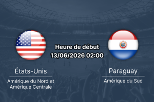 Pronostic États-Unis Paraguay – SoFi Stadium Inglewood, Coupe du Monde 2026 Groupe D, 13 juin 2026