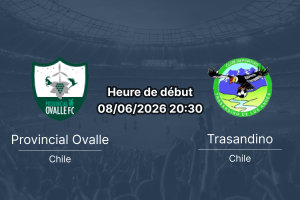 Pronostic Provincial Ovalle Trasandino de Los Andes – Estadio Diaguita Ovalle, Liga Segunda Panini 2026, 8 juin 2026