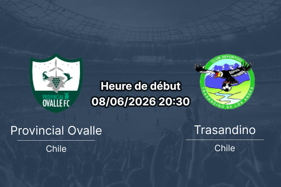 Pronostic Provincial Ovalle Trasandino de Los Andes – Estadio Diaguita Ovalle, Liga Segunda Panini 2026, 8 juin 2026