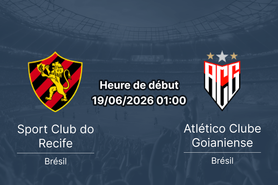 Pronostic Sport Recife Atlético Goianiense – Estádio Adelmar da Costa Carvalho, Série B Rodada 14, 19 juin 2026