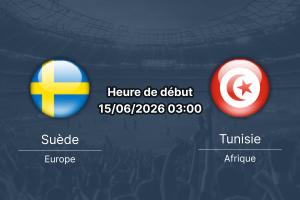 Pronostic Suède Tunisie – Estadio BBVA Guadalupe Mexique, Groupe F Coupe du Monde 2026, 15 juin 2026