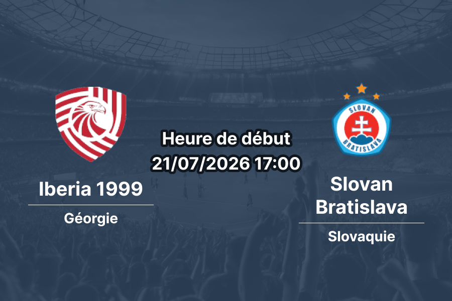 Pronostic Iberia 1999 Slovan Bratislava – Mikheil Meskhi Stadium Tbilissi, Ligue des champions UEFA 2e tour qualificatif aller, 21 juillet 2026