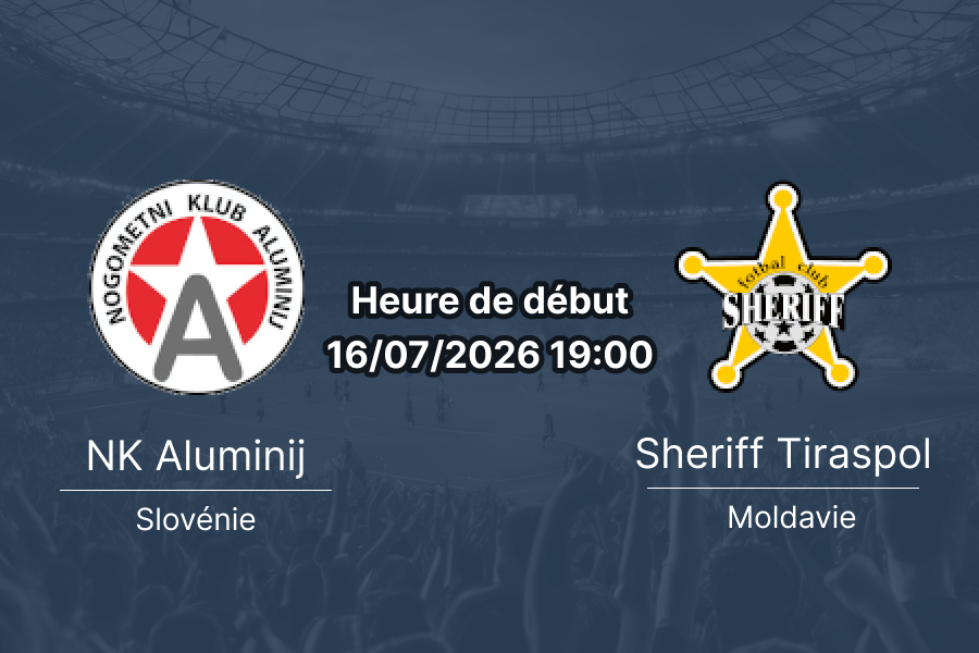 Pronostic Aluminij Sheriff Tiraspol – Ljudski vrt Maribor, retour Ligue Europa 2026, 16 juillet
