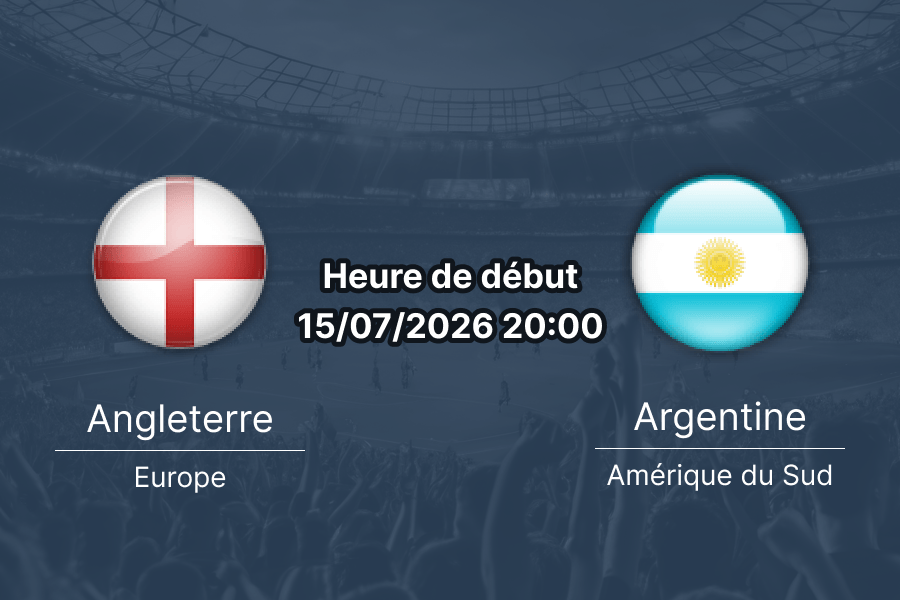 Pronostic Angleterre Argentine – Mercedes-Benz Stadium Atlanta, demi-finale Coupe du Monde 2026, 15 juillet