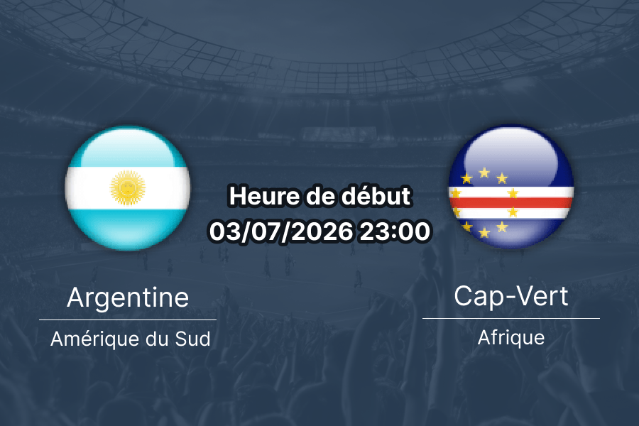 Pronostic Argentine Cap-Vert – Hard Rock Stadium Miami, Coupe du Monde 2026 16e de finale 3 juillet