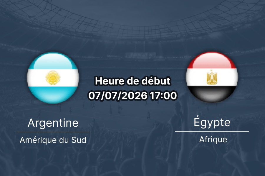 Pronostic Argentine Égypte – Mercedes-Benz Stadium Atlanta, Coupe du monde 2026, 8e de finale 7 juillet