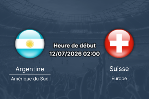 Pronostic Argentine Suisse – Arrowhead Stadium Kansas City, quart de finale Coupe du monde 2026, 12 juillet