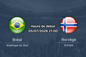 Pronostic Brésil Norvège – 1/8 de finale Coupe du Monde 2026, MetLife Stadium, East Rutherford, 5 juillet