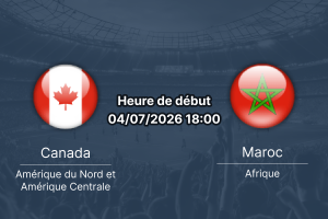 Pronostic Canada Maroc – NRG Stadium Houston, 1/8 de finale Coupe du monde 2026, 4 juillet 2026