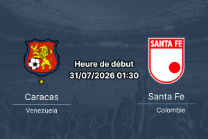 Pronostic Caracas FC Club Independiente Santa Fe – Estadio Metropolitano de Lara Cabudare Venezuela, Copa Sudamericana Playoff Retour, 31 juillet 2026