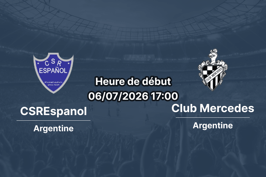 Pronostic CSREspanol Club Mercedes – Estadio José M. Moraños La Matanza, Primera C Metropolitana Argentine, 6 juillet 2026