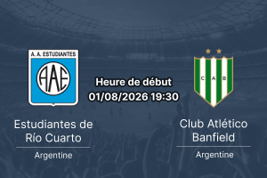 Pronostic Estudiantes Rio Cuarto Banfield – Ciudad de Río Cuarto, Clausura Mercado Libre 2026 Fecha 3, 1er août 2026