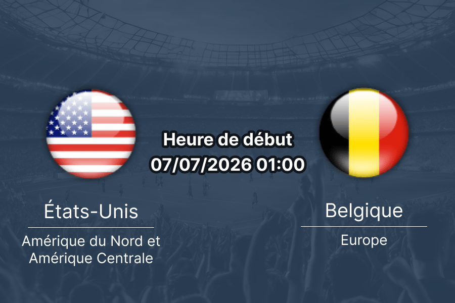 Pronostic États-Unis Belgique – Lumen Field Seattle, Coupe du monde 2026, 8e de finale 7 juillet