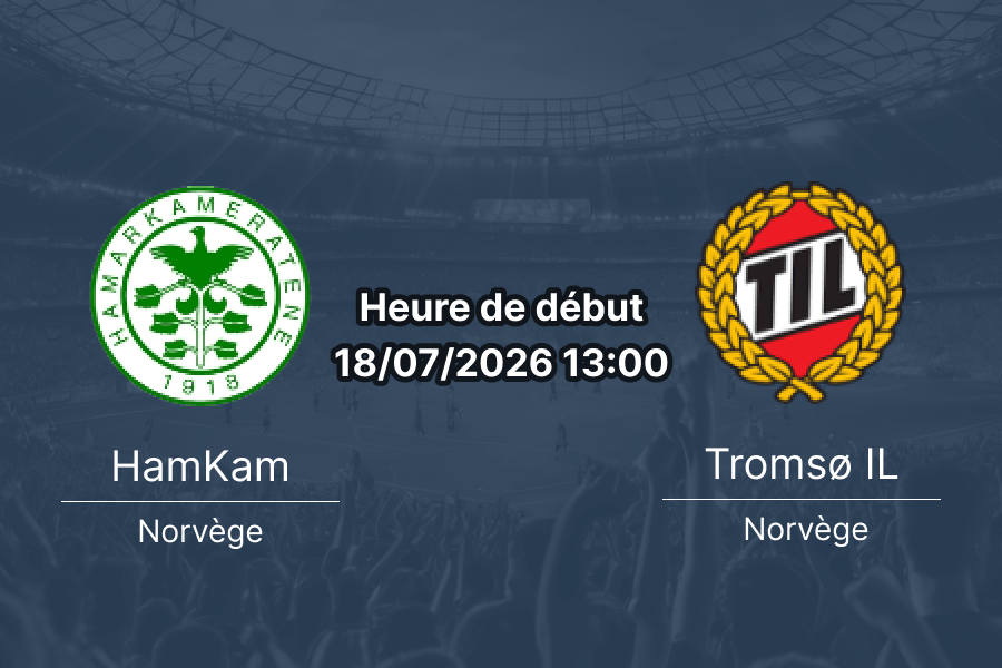 Pronostic HamKam Tromsø – Briskeby Arena Hamar, Eliteserien Tour 14, 18 juillet 2026