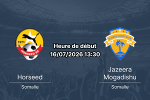 Pronostic Horseed Jazeera Mogadishu – Banadir Stadium, Premier League Somalie 2026, 16 juillet