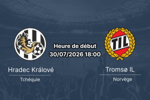 Pronostic Hradec Kralove Tromso IL – Malsovicka Arena Hradec Kralove, UEFA Europa League QR2 Retour, 30 juillet 2026
