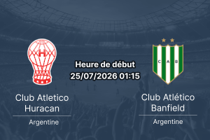 Pronostic Huracan Banfield – Estadio Tomás Adolfo Ducó Buenos Aires, Clausura Mercado Libre 2026 Fecha 1, 24 juillet 2026