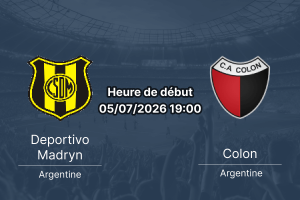 Pronostic Deportivo Madryn Colon – Estadio Abel Sastre Puerto Madryn, Primera B Nacional 5 juillet 2026